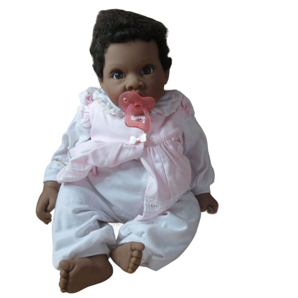 Lee Middleton Baby Bows Doll With Box And COA African American Vintage 1990s